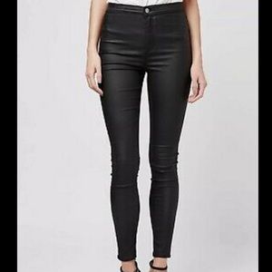 TOPSHOP MOTO JONI COATED JEANS